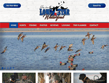 Tablet Screenshot of lonestarwaterfowl.com